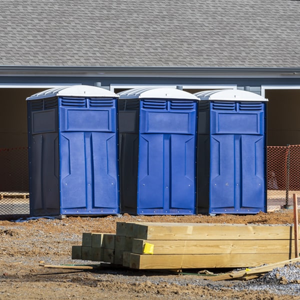 how can i report damages or issues with the porta potties during my rental period in Amissville VA